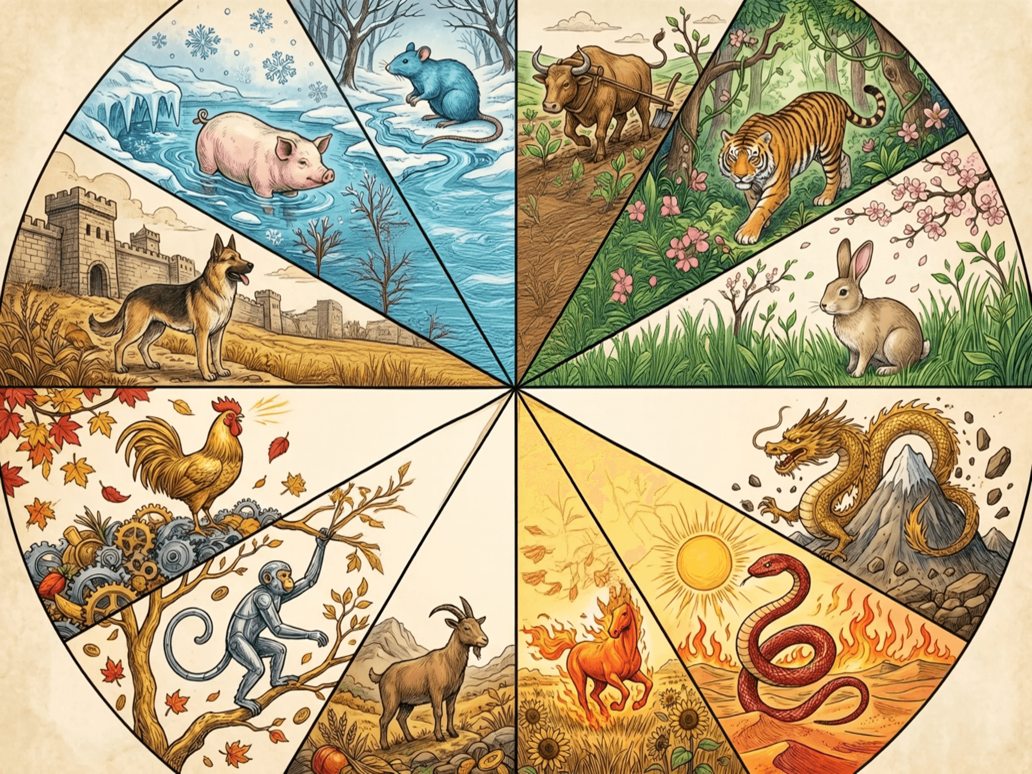 Hệ thống 12 Địa Chi — Quy luật vận hành và tương tác